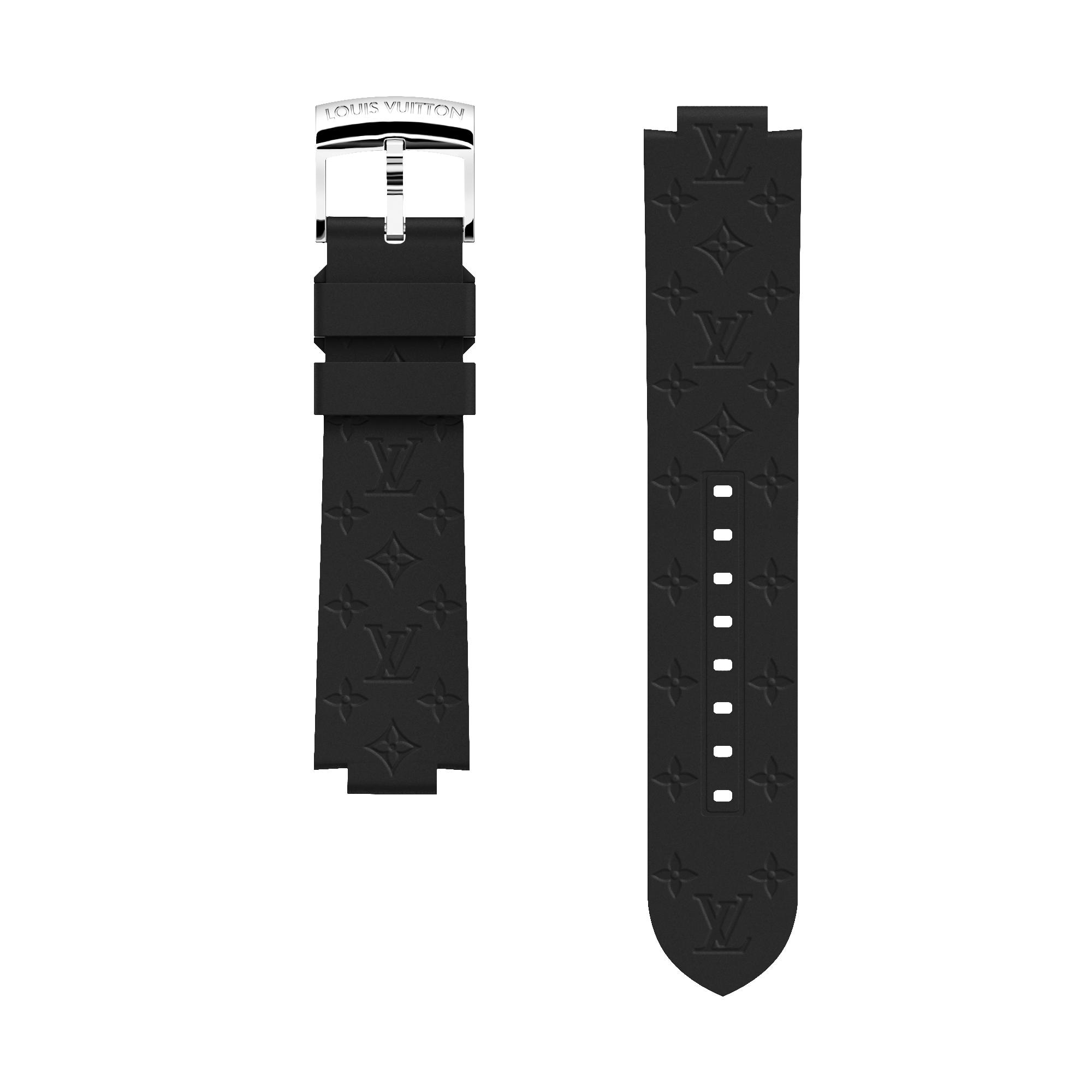 Tambour Monogram Rubber Strap  in Watches