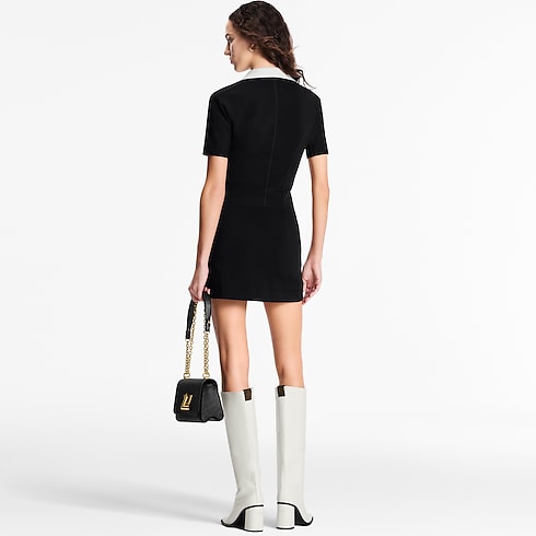 Technical Jersey Peter Pan Collar Dress ambiance view
