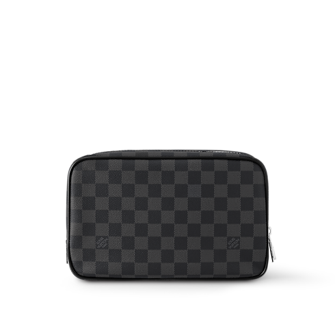 Toilet Pouch GM Damier Graphite in Men's Travel Travel Accessories collections by Louis Vuitton (Product zoom)