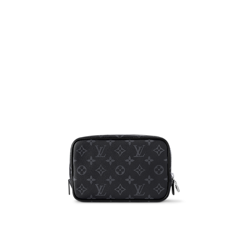 Toilet Pouch PM Monogram Eclipse in Men's Travel Travel Accessories collections by Louis Vuitton (Product zoom)