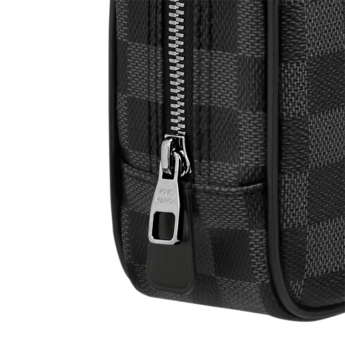 Toilet Pouch PM Damier Graphite in Men's Travel Travel Accessories collections by Louis Vuitton (Product zoom)