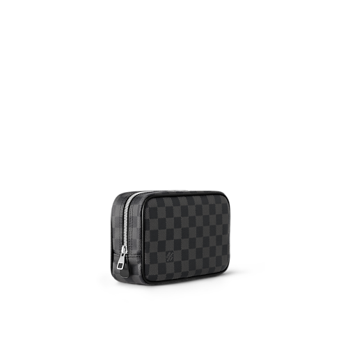 Toilet Pouch PM Damier Graphite in Men's Travel Travel Accessories collections by Louis Vuitton (Product zoom)