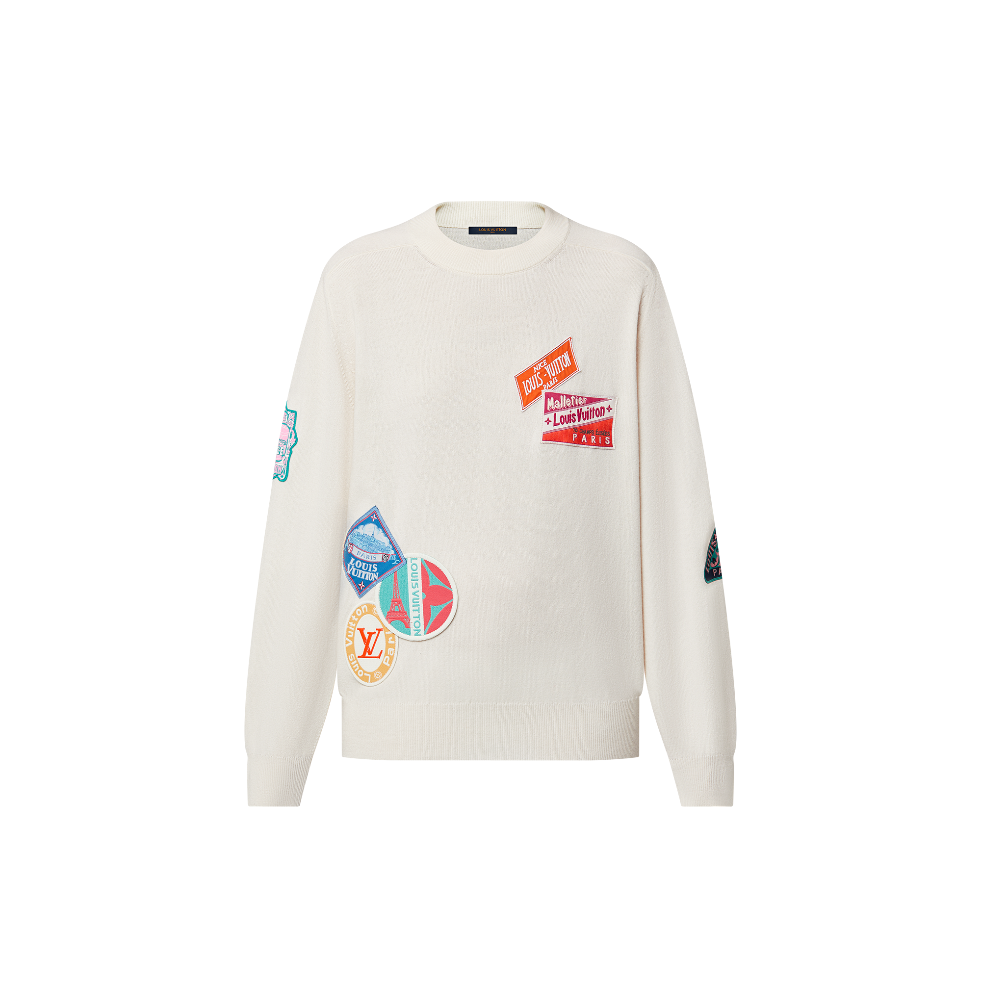 Travel Patch Cashmere Pullover  in Women