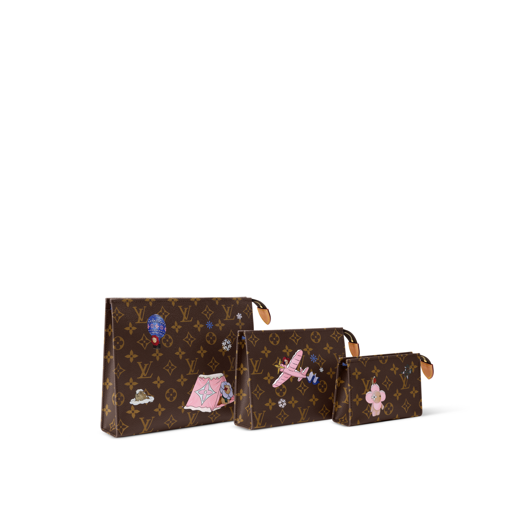 Trio Toilet Pouch Monogram in Women