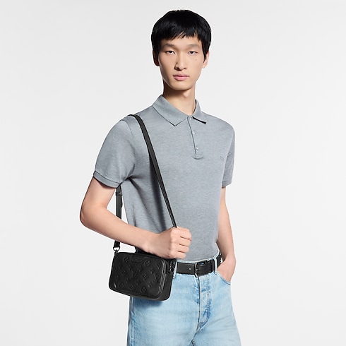 Trocadéro Wearable Wallet Monogram Shadow Leather in Men's Wallets and Small Leather Goods Mini Bags collections by Louis Vuitton (Product zoom)