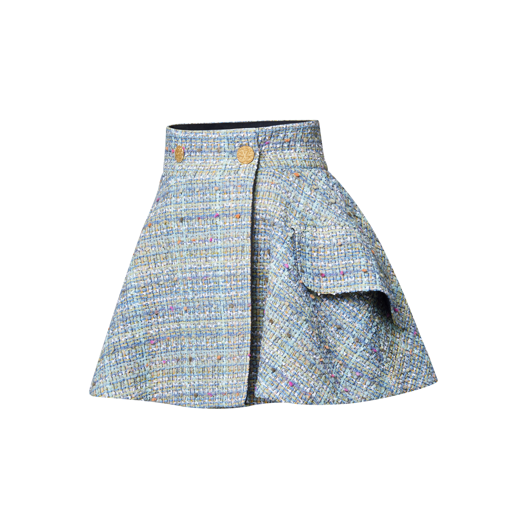 Tweed Mini Wrap Skirt  in Women