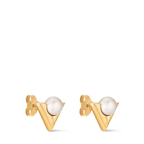 V For Vuitton Pearl And Metal Earrings . in Women's Fashion Jewellery All Fashion Jewellery collections by Louis Vuitton (Product zoom)