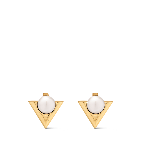 V For Vuitton Pearl And Metal Earrings . in Women's Fashion Jewellery All Fashion Jewellery collections by Louis Vuitton (Product zoom)