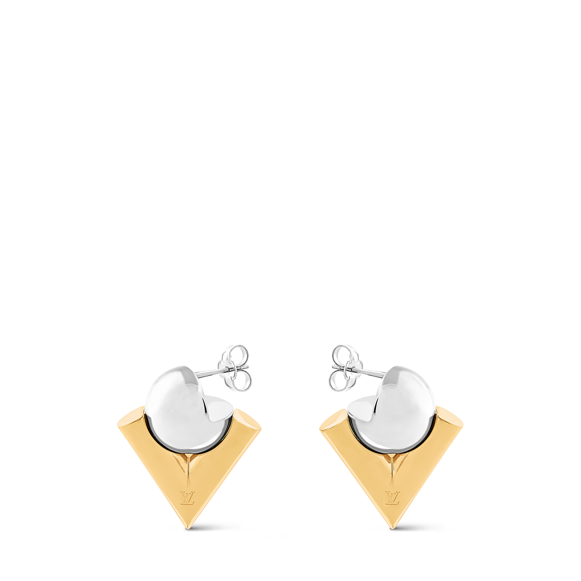 V For Vuitton Pearl And  Metal Earrings . in Women