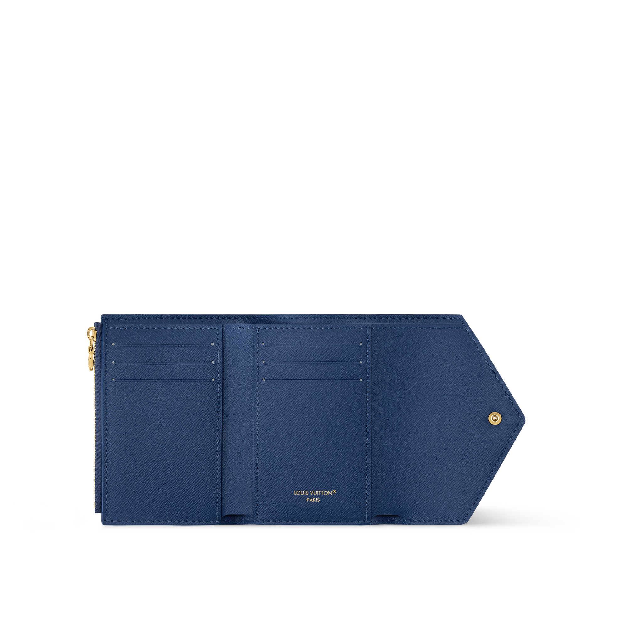 Victorine Wallet Monogram Denim in Women