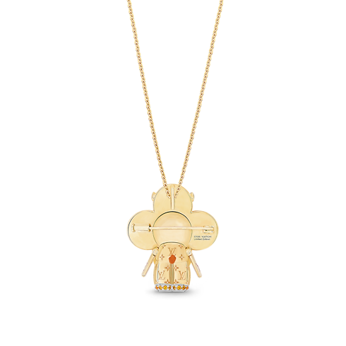 Vivienne Orange Lion Dance Pendant, Yellow Gold, White Gold, Lacquer, Diamonds & Colored Stones in Jewellery's Categories Necklaces and Pendants collections by Louis Vuitton (Product zoom)