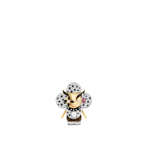 Vivienne Ox Pendant, 3 Golds, Lacquer, Diamonds & Colored Gemstones in Les Extraordinaires's Jewelry Necklaces and Pendants collections by Louis Vuitton (Product zoom)