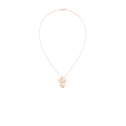 Vivienne pendant, 3 golds & diamonds in Jewellery's Categories Necklaces and Pendants collections by Louis Vuitton (Product zoom)