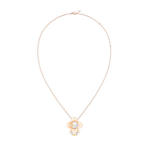 Vivienne pendant, 3 golds & diamonds in Jewellery's Categories Necklaces and Pendants collections by Louis Vuitton (Product zoom)