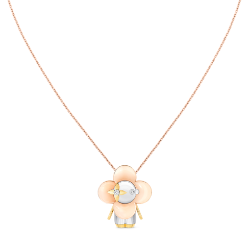 Vivienne pendant, 3 golds & diamonds in Jewellery's Categories Necklaces and Pendants collections by Louis Vuitton (Product zoom)