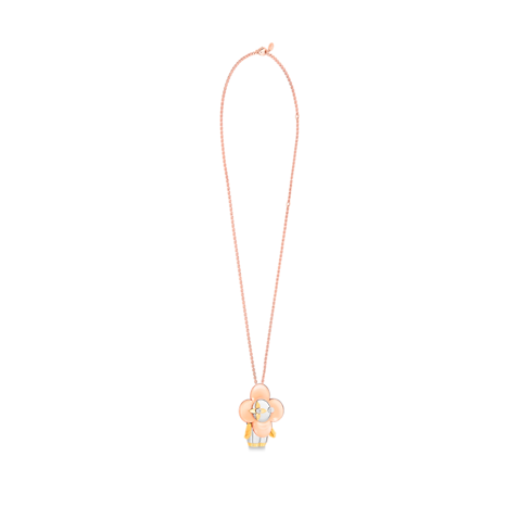 Vivienne pendant, 3 golds & diamonds in Jewellery's Categories Necklaces and Pendants collections by Louis Vuitton (Product zoom)