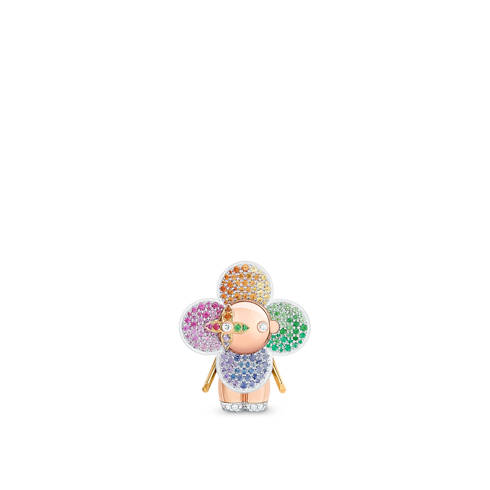 Vivienne Rainbow Pendant, 3 Golds, Diamonds & Colored Gemstones in Jewellery's Categories All Fine Jewellery collections by Louis Vuitton (Product zoom)