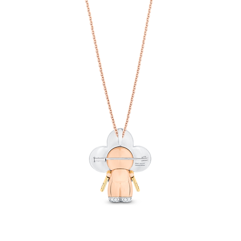 Vivienne Rainbow Pendant, 3 Golds, Diamonds & Colored Gemstones in Jewellery's Categories All Fine Jewellery collections by Louis Vuitton (Product zoom)
