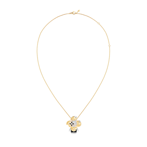 Vivienne Rat Pendant, 3 Golds, Lacquer, Diamonds & Colored Gemstones in Les Extraordinaires's Jewelry Necklaces and Pendants collections by Louis Vuitton (Product zoom)