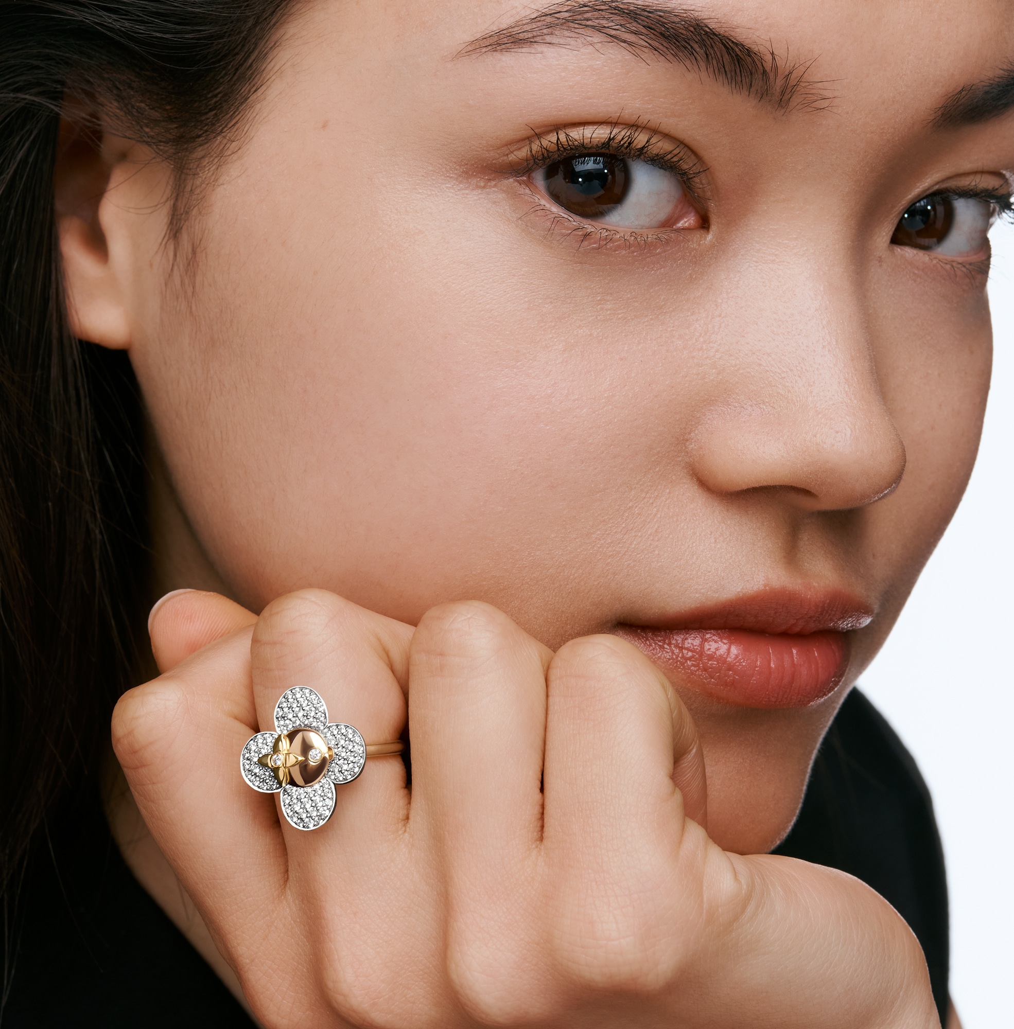 Vivienne Ring, 3 Golds and Diamonds  in Jewellery