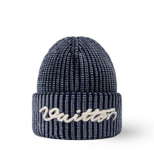 Washed Signature Beanie . in Men's Accessories Hats, Beanies and Gloves collections by Louis Vuitton (Product zoom)
