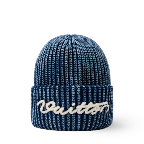 Washed Signature Beanie . in Men's Accessories Hats, Beanies and Gloves collections by Louis Vuitton (Product zoom)
