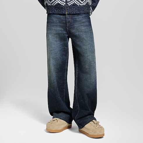 Wide Leg Denim Pants in Men's Ready-to-Wear Denim collections by Louis Vuitton (Product zoom)