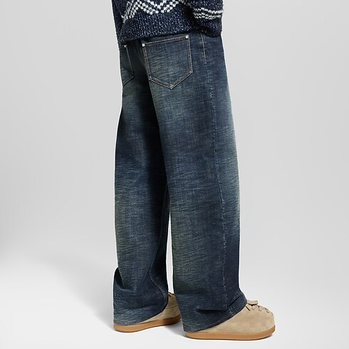 Wide Leg Denim Pants in Men's Ready-to-Wear Denim collections by Louis Vuitton (Product zoom)