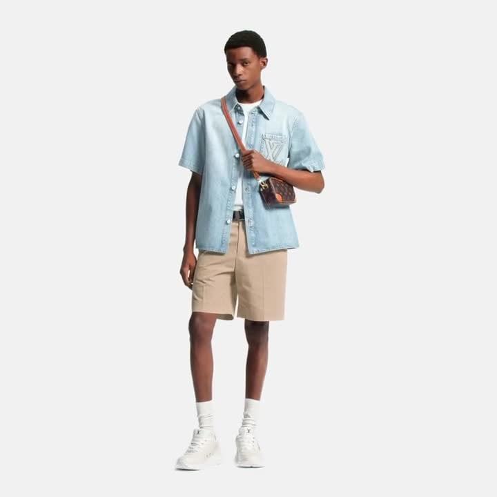 Short-Sleeved Denim Shirt - Ready-to-Wear | Louis Vuitton India